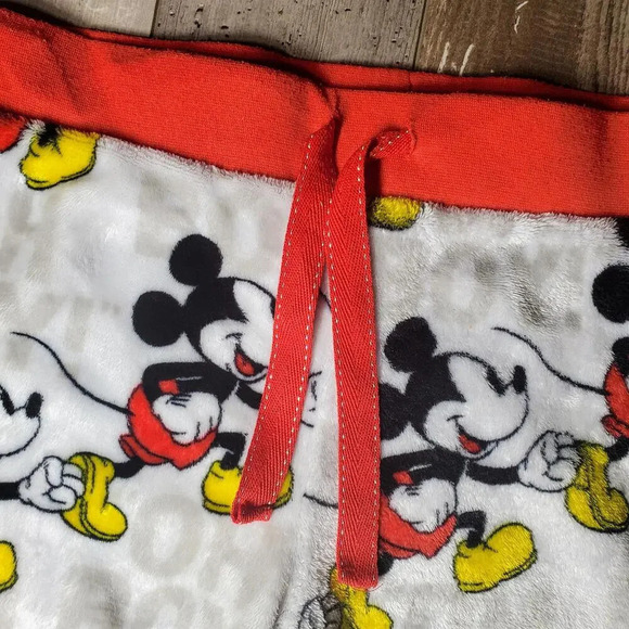 Disney Mickey Mouse Women's Fleece Jogger Sleepwear PJ Bottoms Size Medium 8-10 - Picture 12 of 16